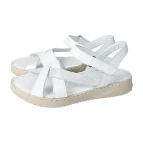 314402/30 Sandalias de piel color BLANCO