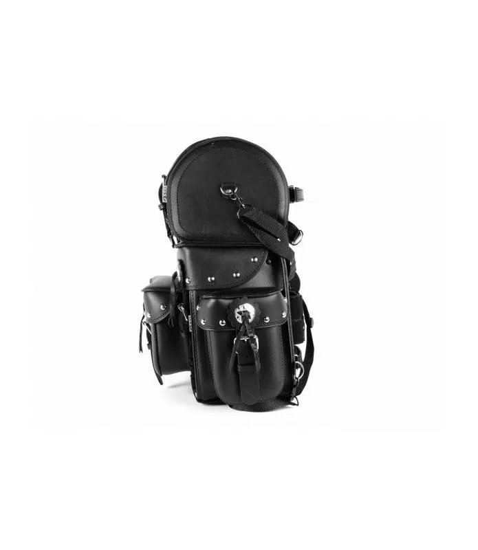 Alforja rulo y cofre moto Sissy bar biker luggage Tek Leather- AC38/2 Combo