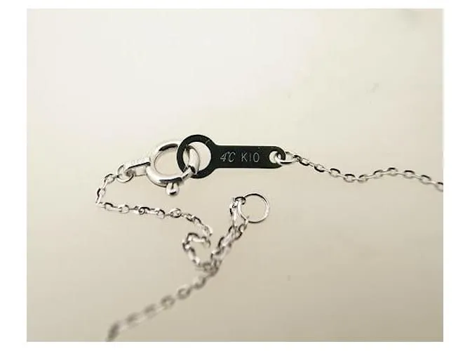 & Other Stories Collar de diamantes K10WG 36-40cm en oro blanco en excelente estado 