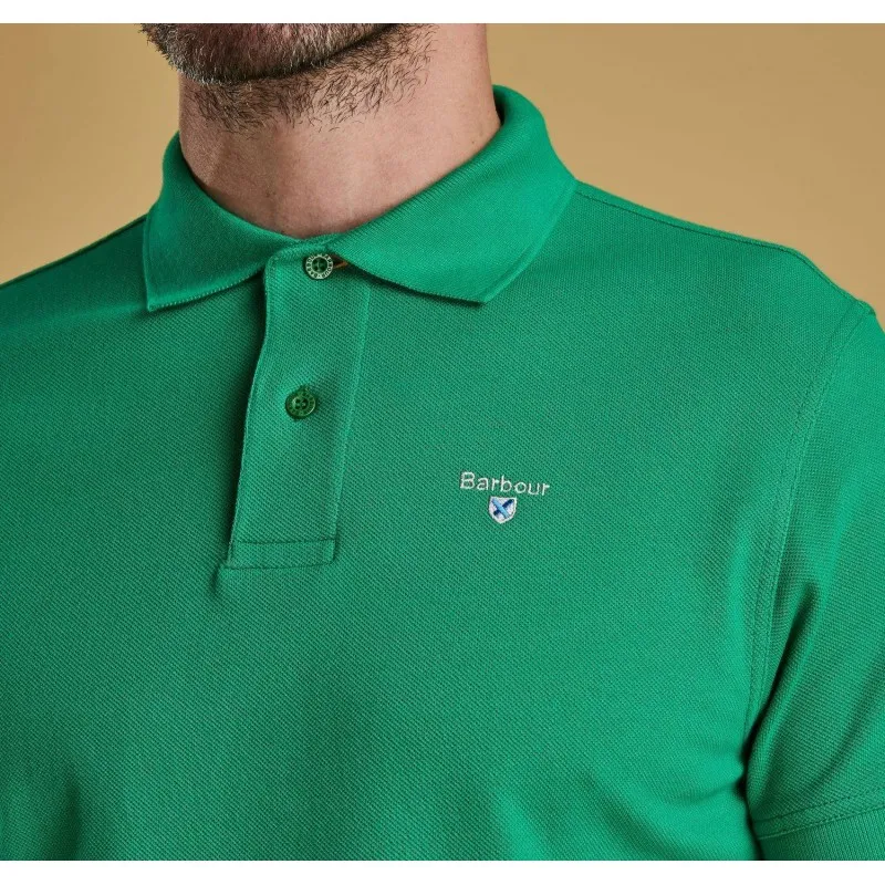 Barbour Sports Polo Bright green