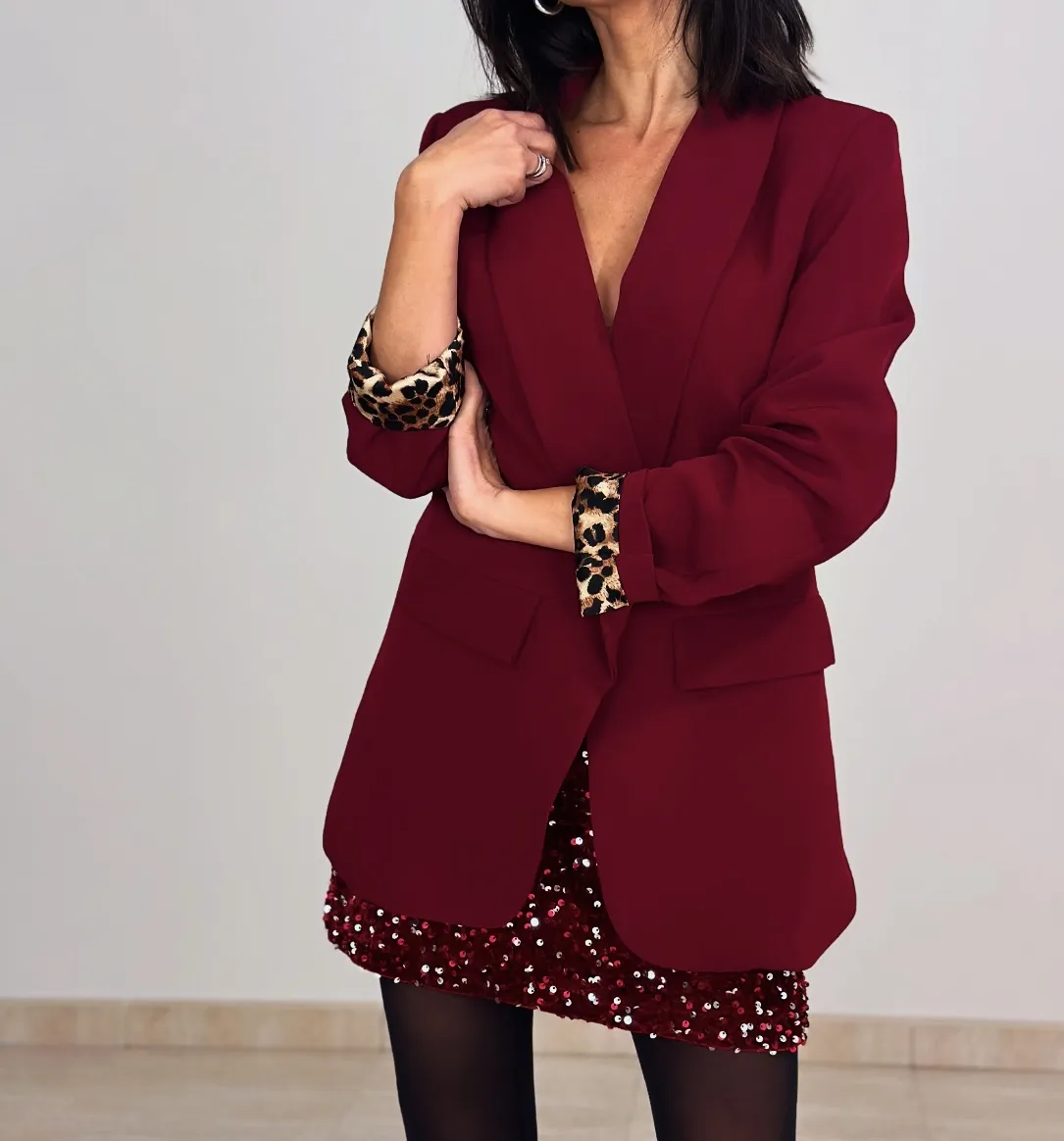 Blazer Print Granate