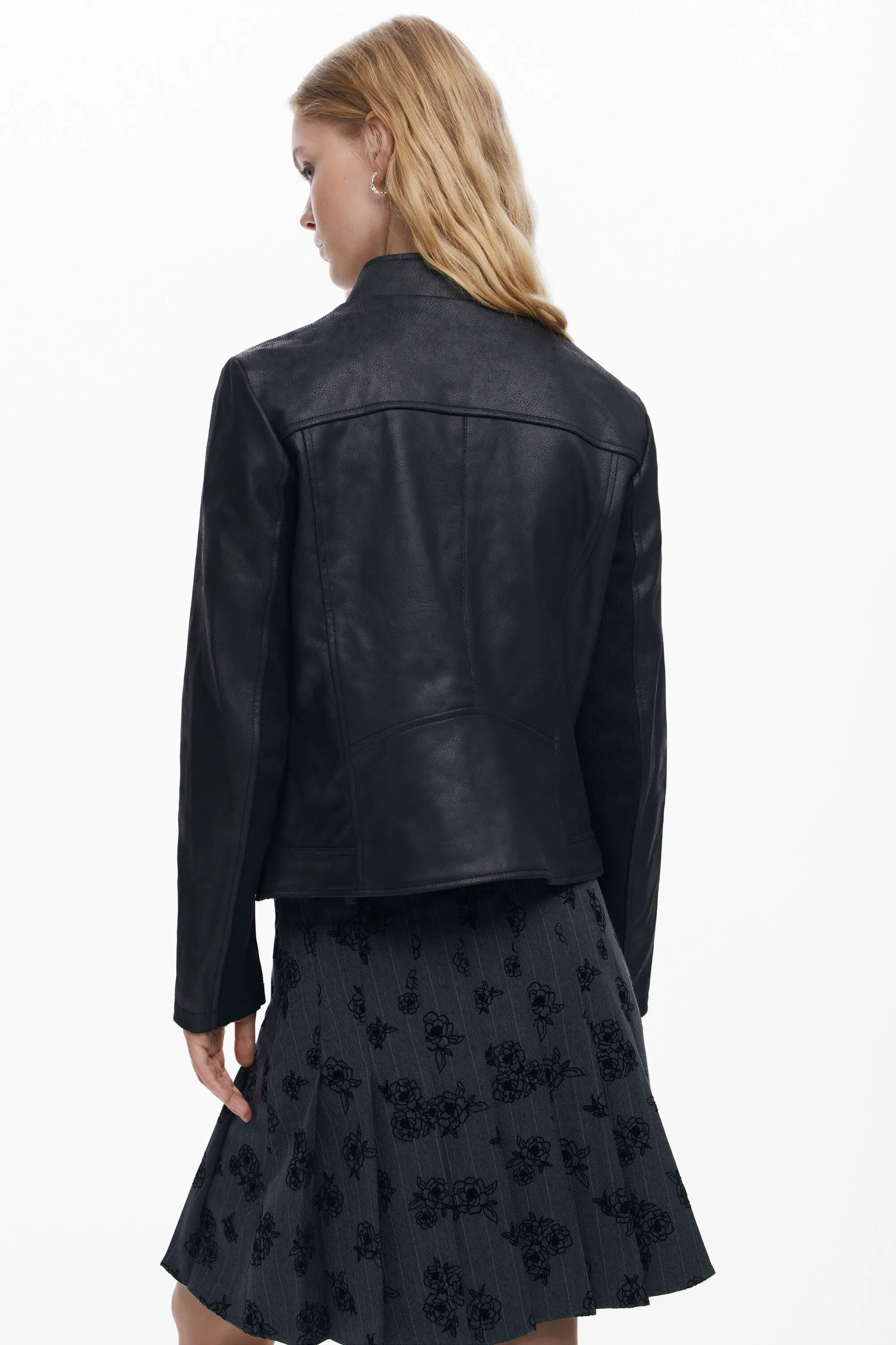 Caçadora biker slim