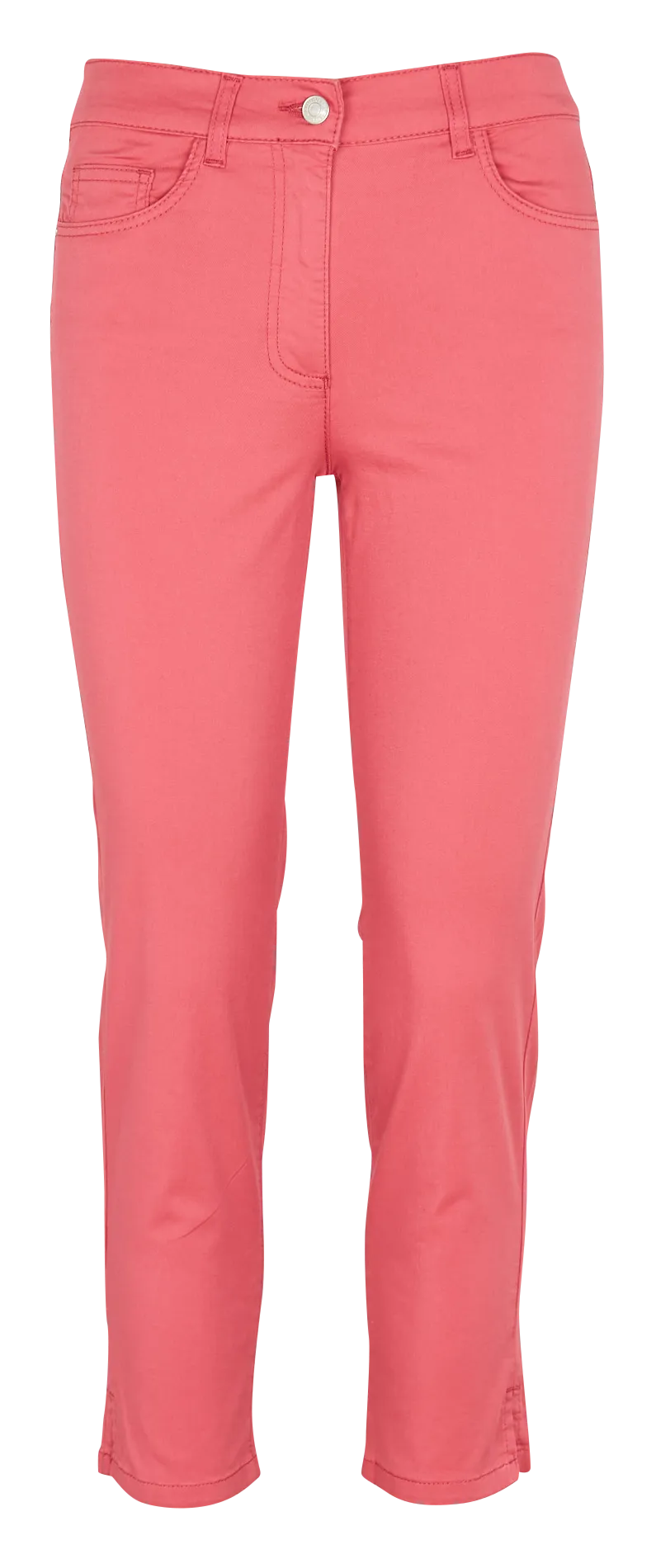 CAROLL MASONB - Pantalón capri de mezcla de algodón en rojo