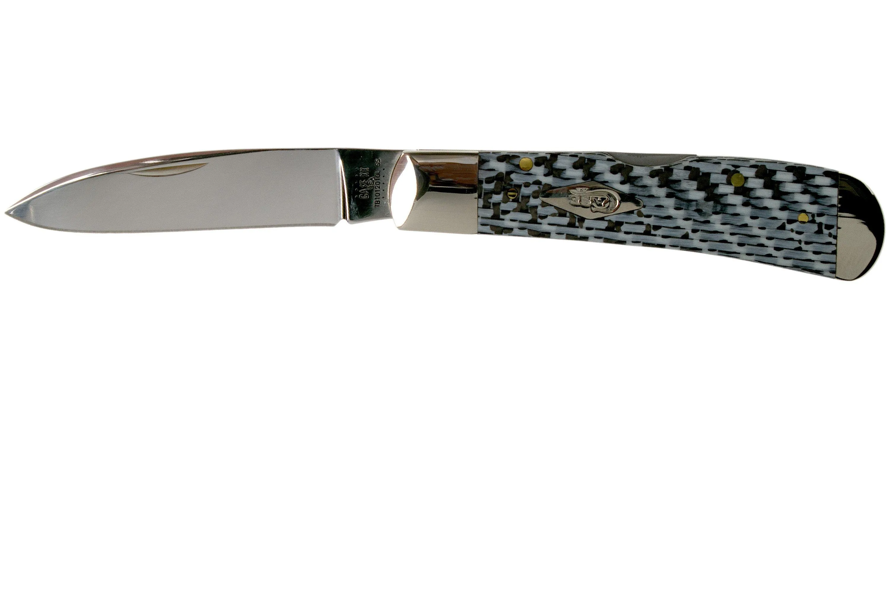 Case Bose Tribal Lock White & Black Carbon Fibre-G10 Weave Smooth, 38923, TB1012010L SS navaja