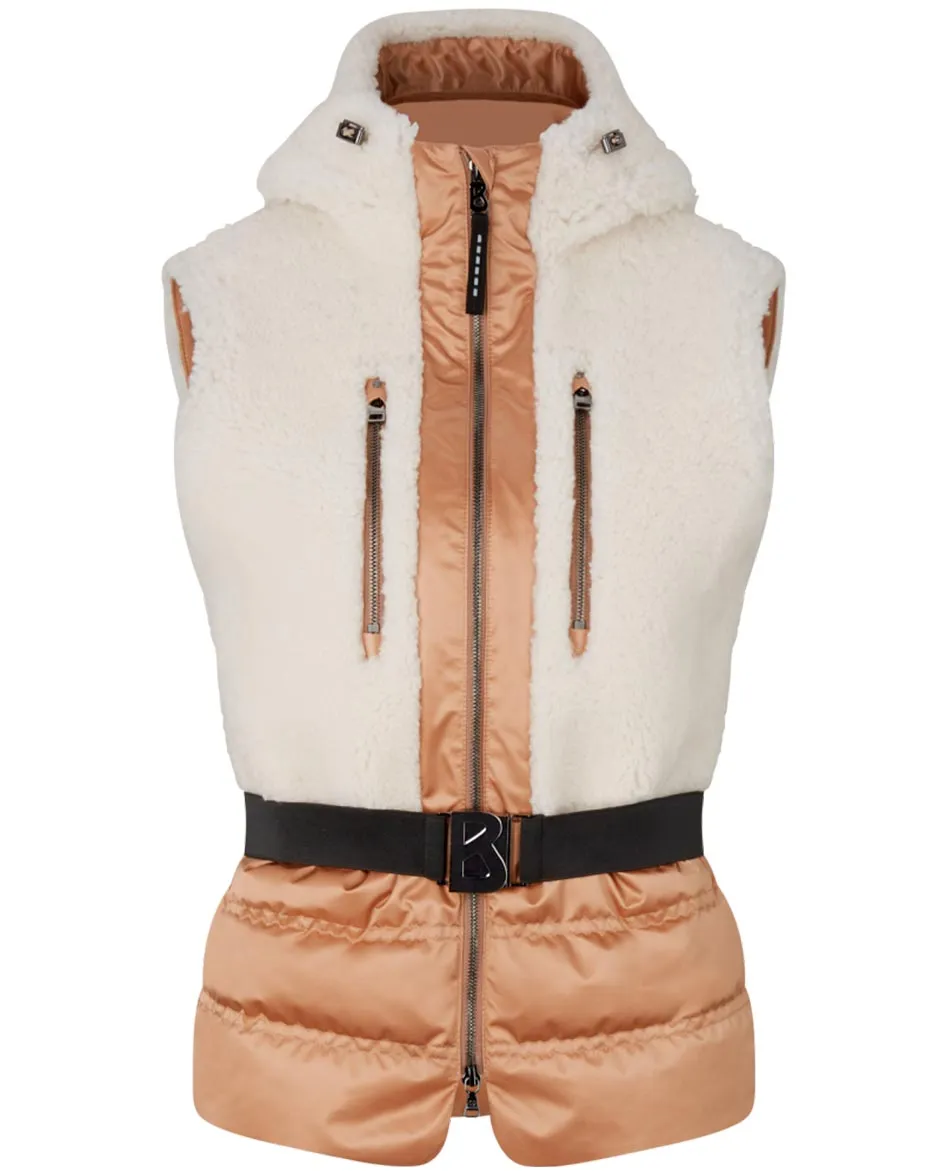 CHALECO PELO BOGNER KATIA LEATHER DOWN