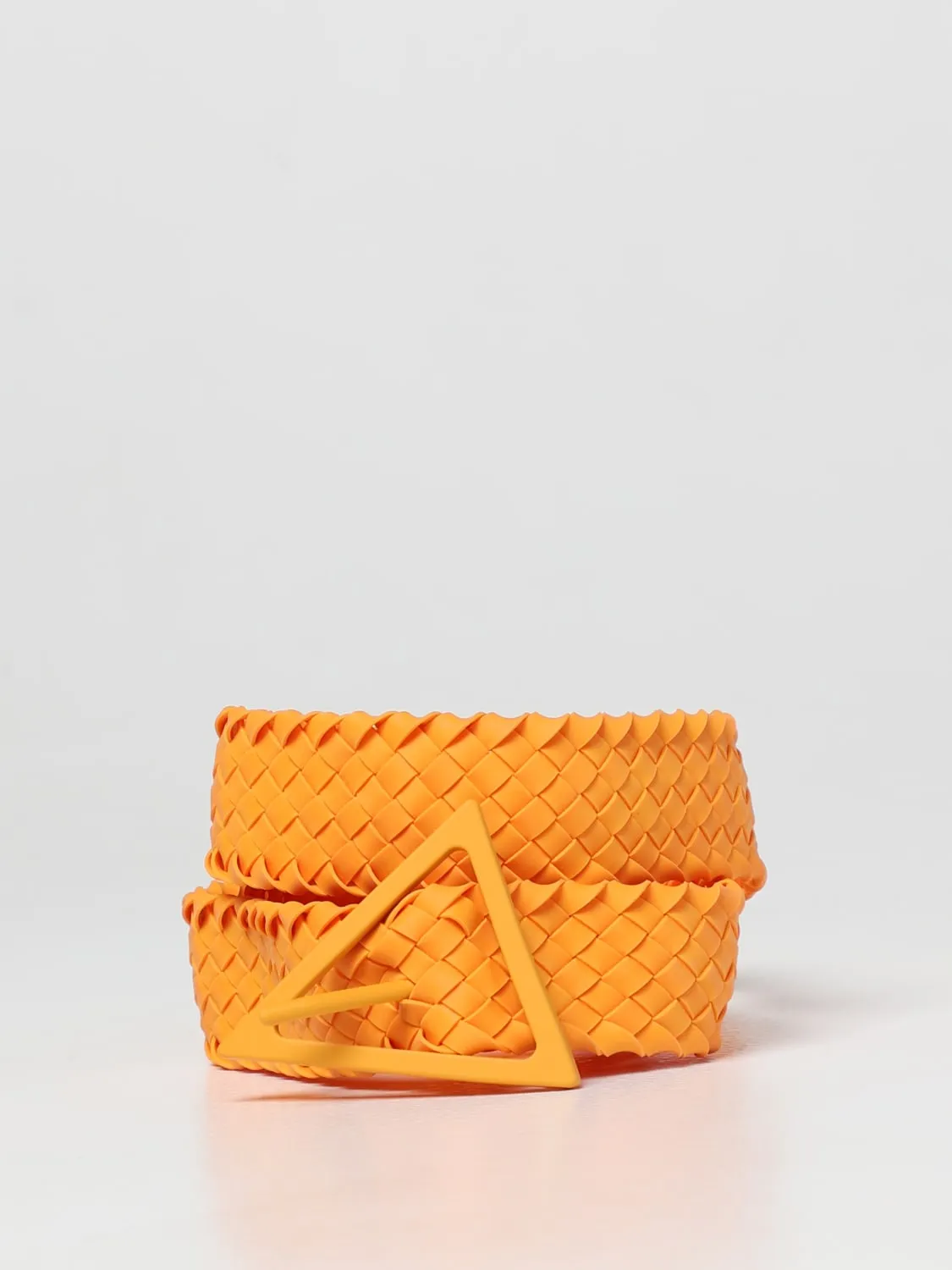 Cinturón de Bottega Veneta en caucho entrelazado