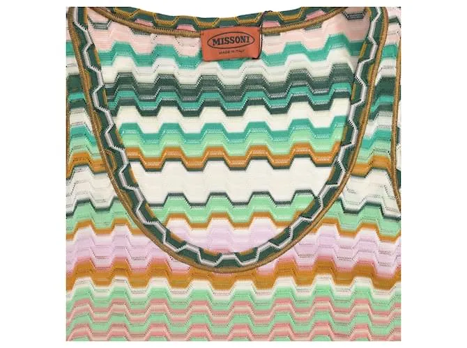 Conjunto de cárdigan de botón de punto en algodón multicolor de Missoni 