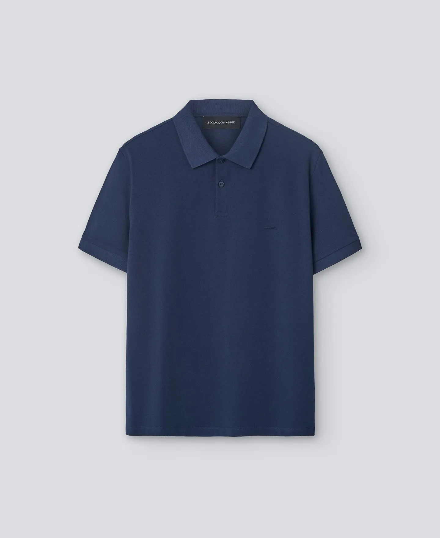 Cotton piqué polo shirt man