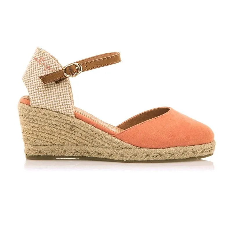 Cuñas Mustang 52194 Mujer Naranja