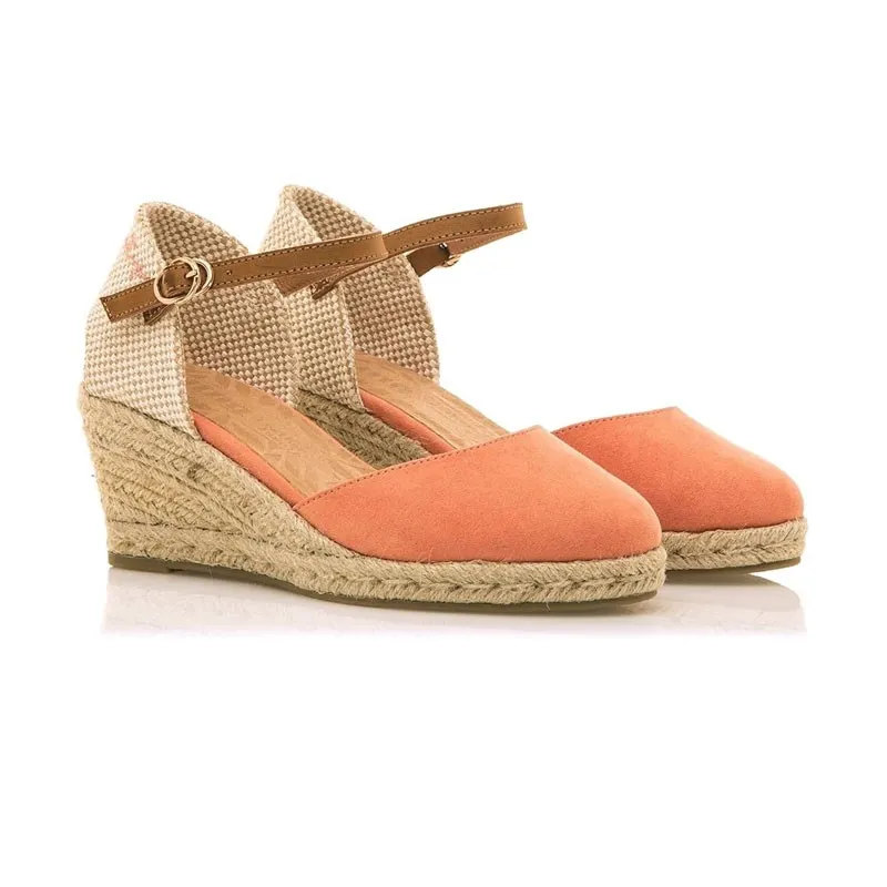 Cuñas Mustang 52194 Mujer Naranja
