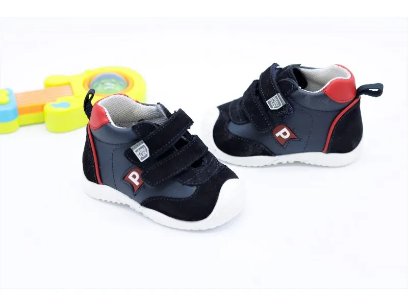 DEPORTIVO PRIMEROS PASOS PF300-14 PIRUFIN EN COLOR AZUL-ROJO
