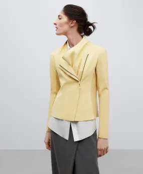 Fitted biker jacket woman