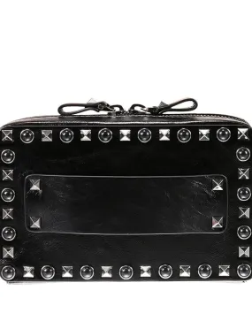 Guitar rockstud rolling noir bandolera con tachas y piedras