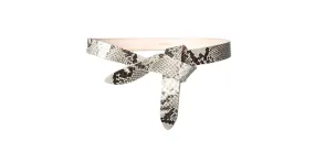 Isabel Marant, cinturón Lecce en estampado de serpiente de color claro 