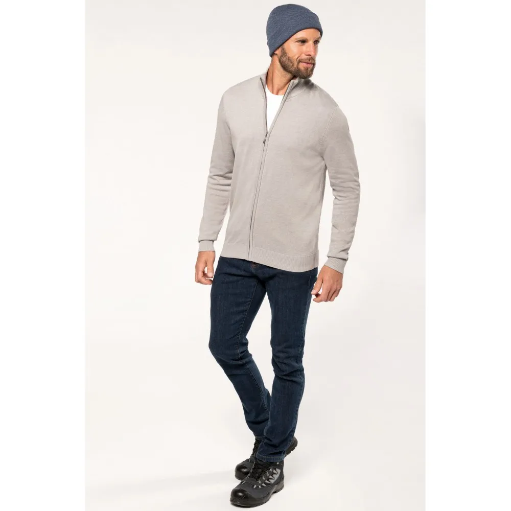 K961-CHAQUETA DE PUNTO CON CREMALLERA HOMBRE