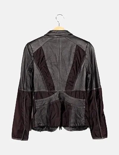 Kapalua Cazadora biker bicolor
