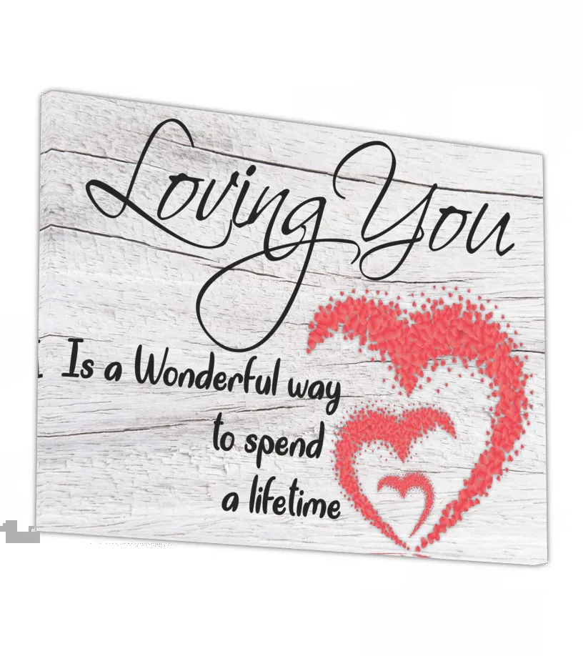 Loving You Is A Wonderful Way 2 Canvas Lienzo 41 x 30 cm