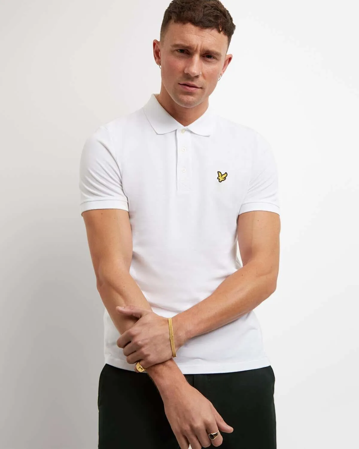 LYLE & SCOTT PLAIN POLO SHIRT WHITE