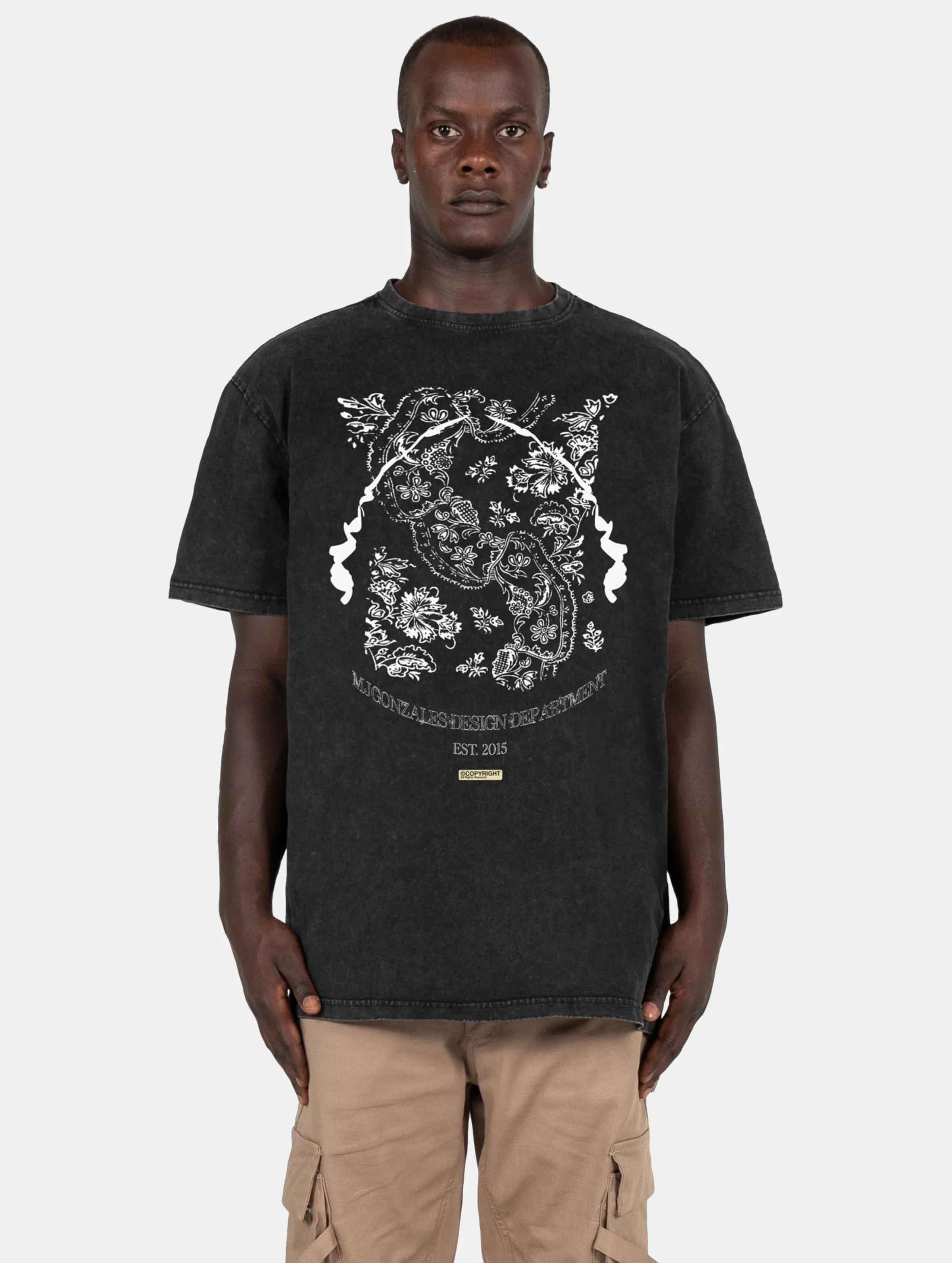 MJ Gonzales MJ Gonzales Paislay x Acid Washed Heavy Oversized T-Shirts