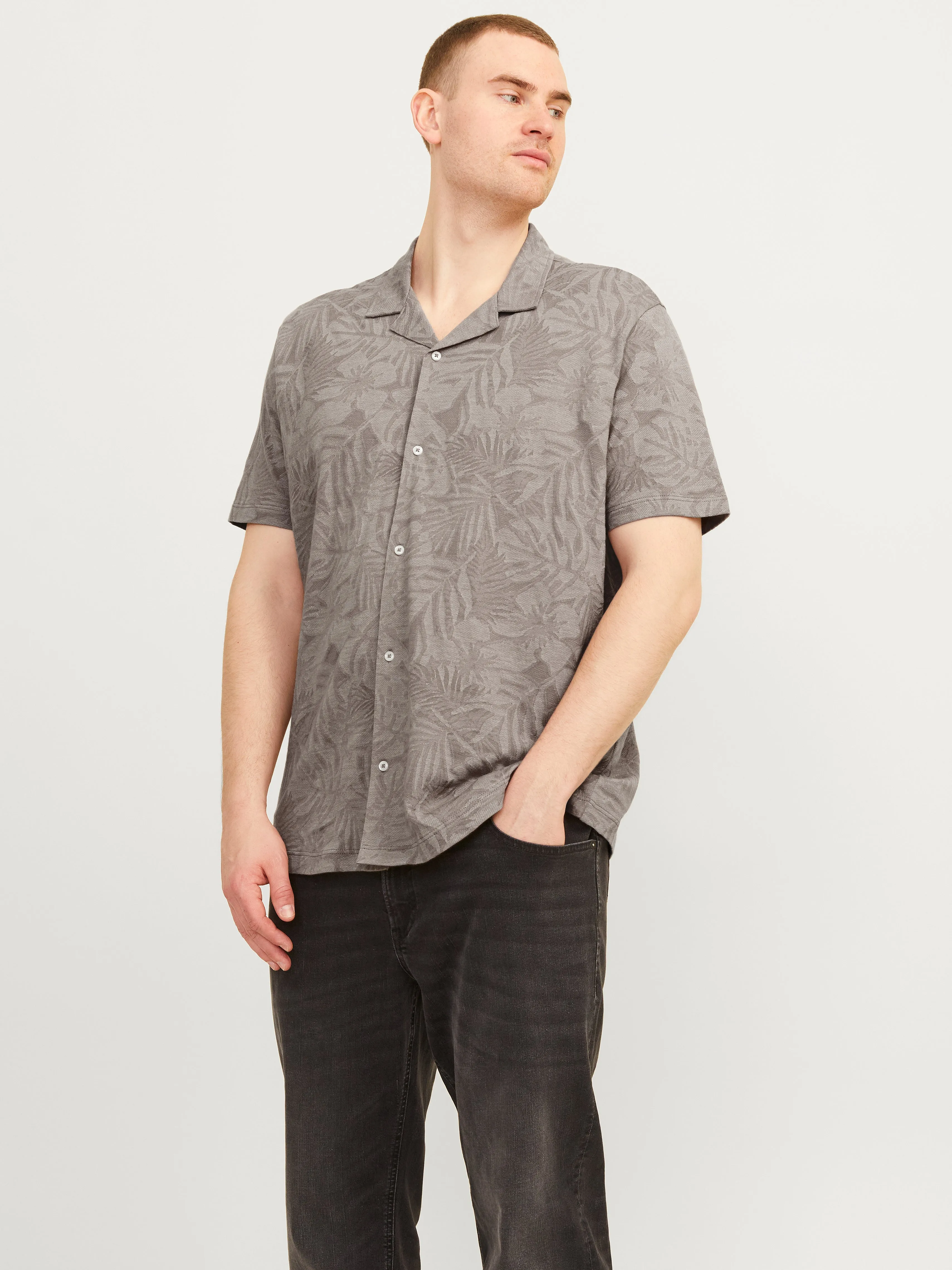 Plus Polo Estampado | Marrón oscuro | Jack & Jones®