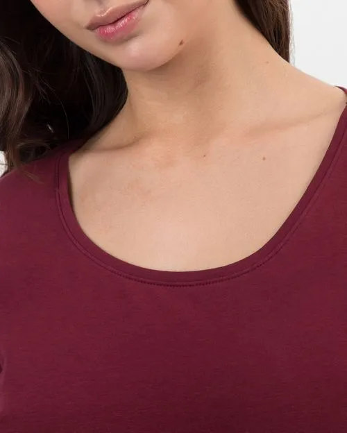 Polo Mujer Maricielo Core Borgoña