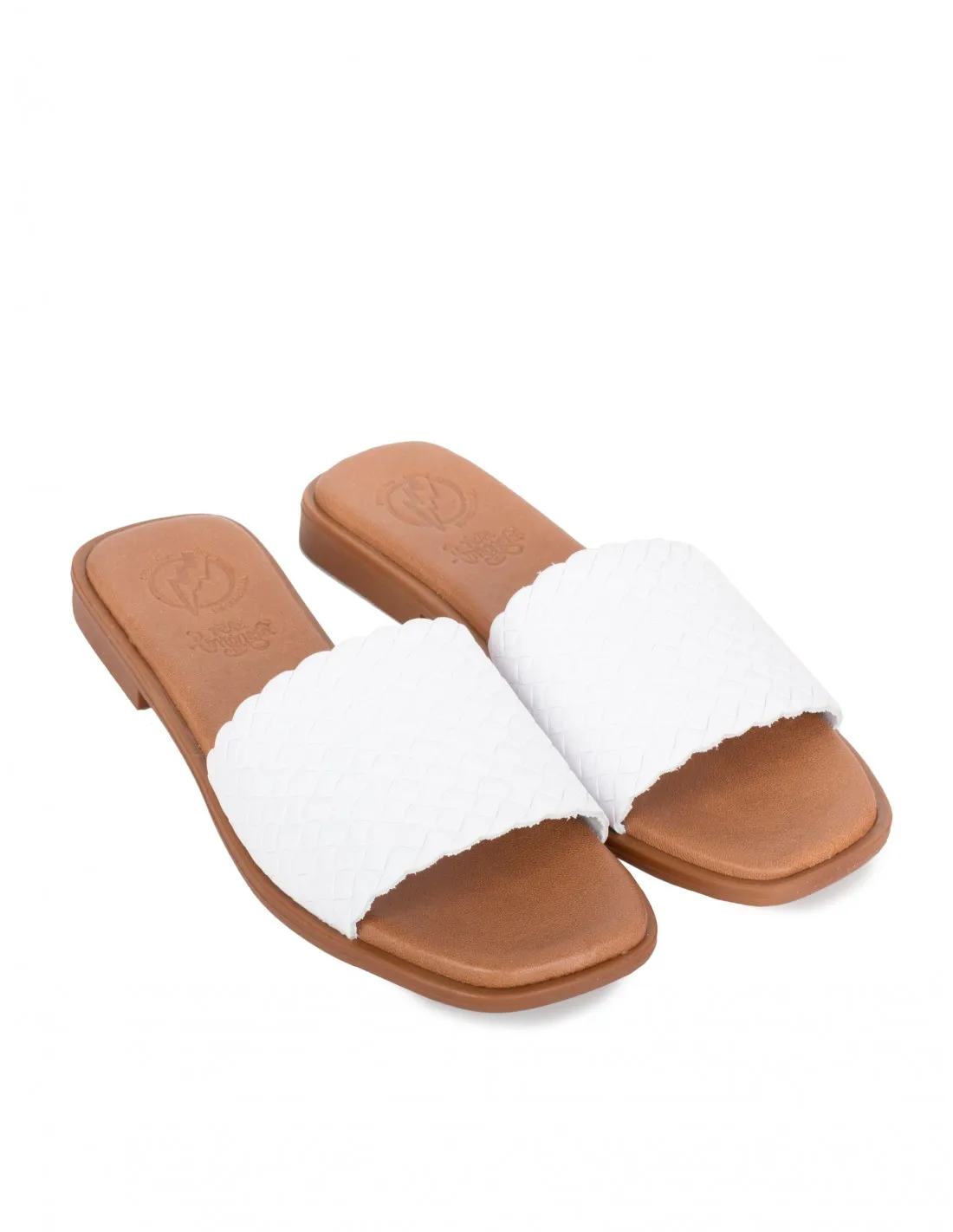 Sandalias Pala Trenzadas Blancas PERA LIMONERA