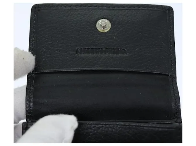 VALENTINO Tarjetero Piel Conjunto Cinturón Negro Autentica 73194 