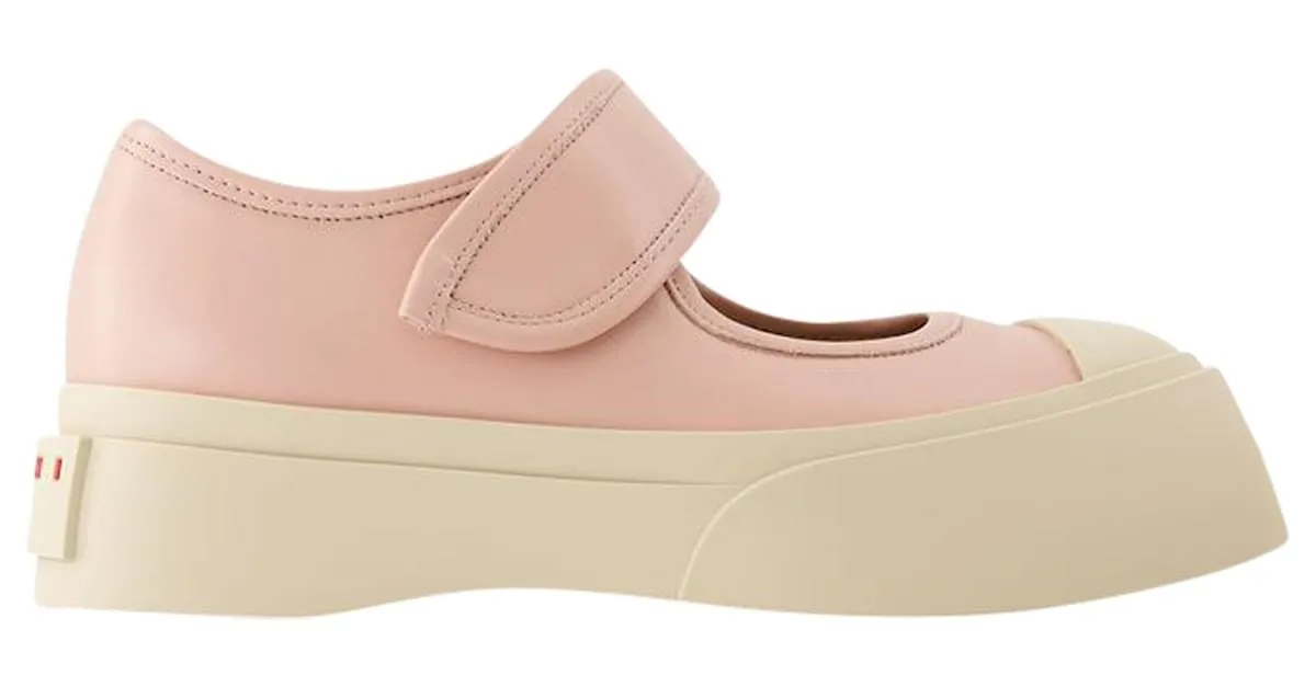 Zapatillas Mary Jane - Marni - Cuero - Rosa 