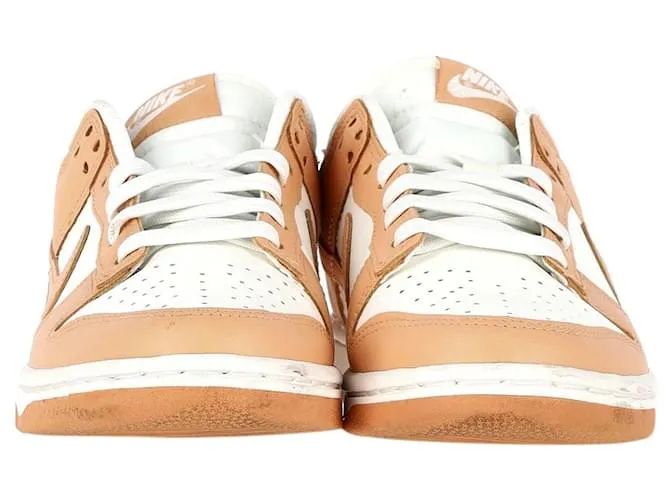 Zapatillas Nike Dunk Low 'Harvest Moon' en cuero beige y blanco Castaño 