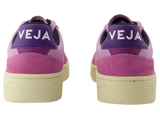 Zapatillas V-90 - Veja - Cuero - Rosa 