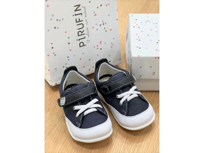 ZAPATITO PRIMEROS PASOS RESPETUOSO PF102V22 PIRUFIN EN COLOR AZUL