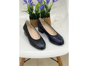 ZAPATO SALÓN EN PIEL 2816 CALZADOS ROLDAN EN COLOR NEGRO O AZUL